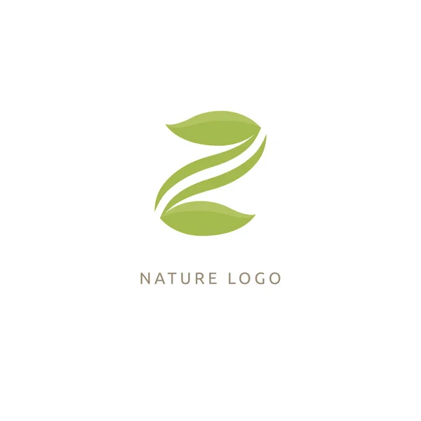 Pflanzliches Logotyp Konzept Symbol Vektorillustration Editierbares Design — Stockvektor