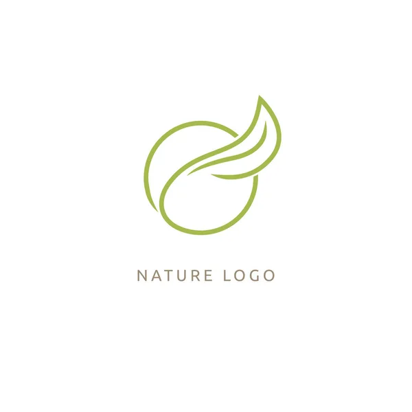 Planta Logotipo Icono Concepto Ilustración Vectorial Diseño Editable — Vector de stock