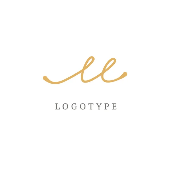 Letra Vector Logo Vintage Insignia Logotype Signo Negocios Identidad Etiqueta — Vector de stock