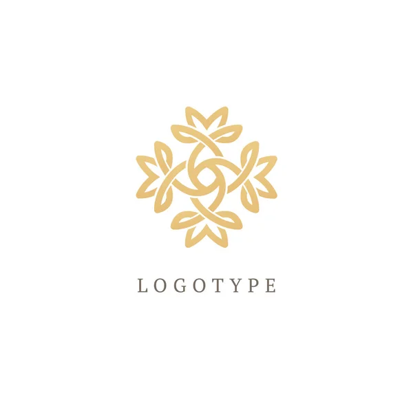 Emblemet Luxury Beauty Spa Kosmetika Smycken Hotel Restaurang Bröllop Eleganta — Stock vektor