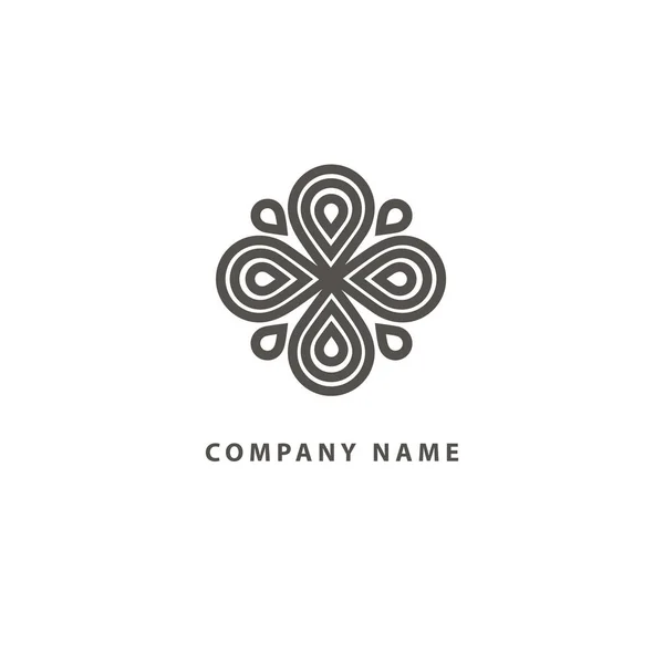 Emblema Luxo Beleza Negócios Spa Cosméticos Joalheria Restaurante — Vetor de Stock