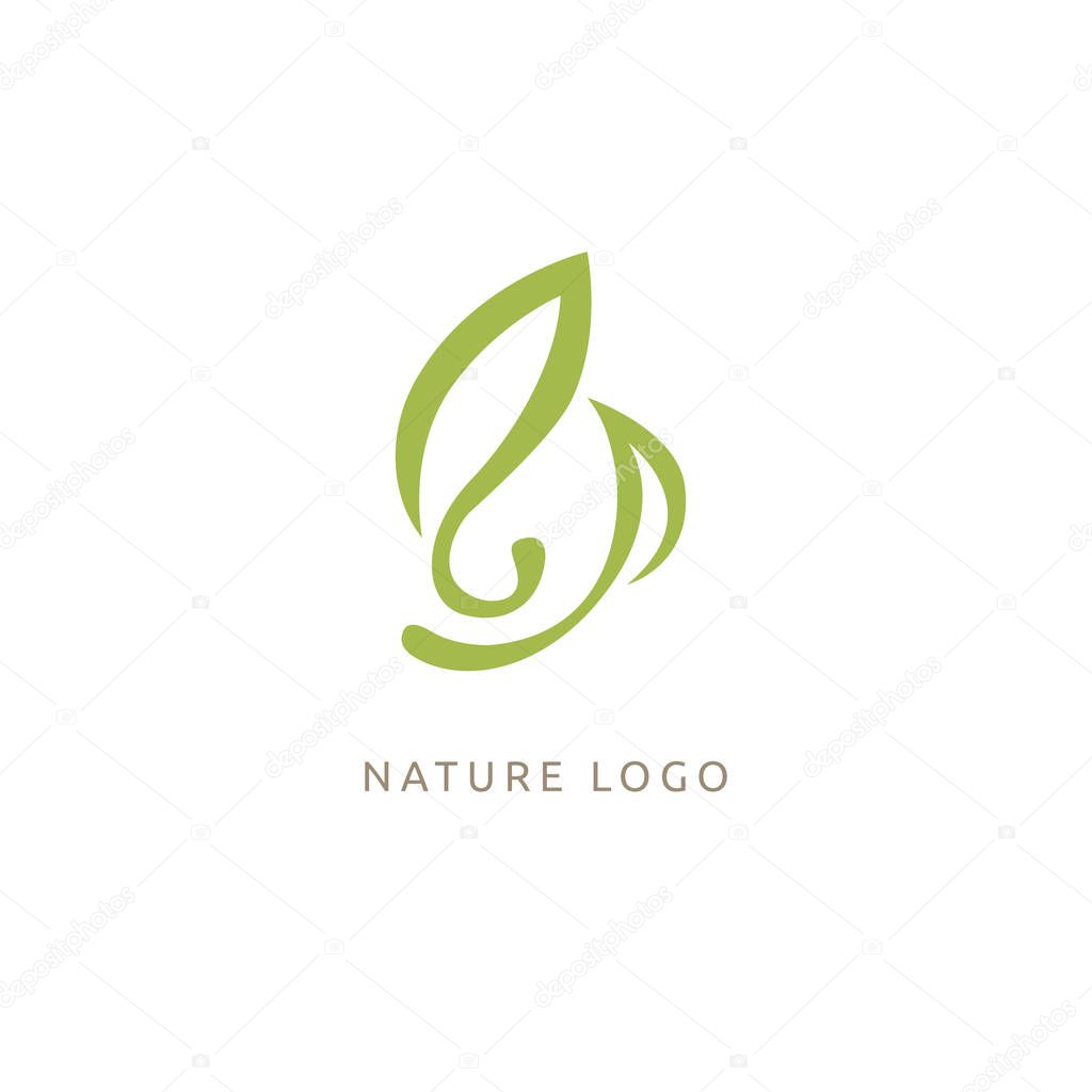 Plant Logotype concept icon. Vector illustration, Editable Design.
