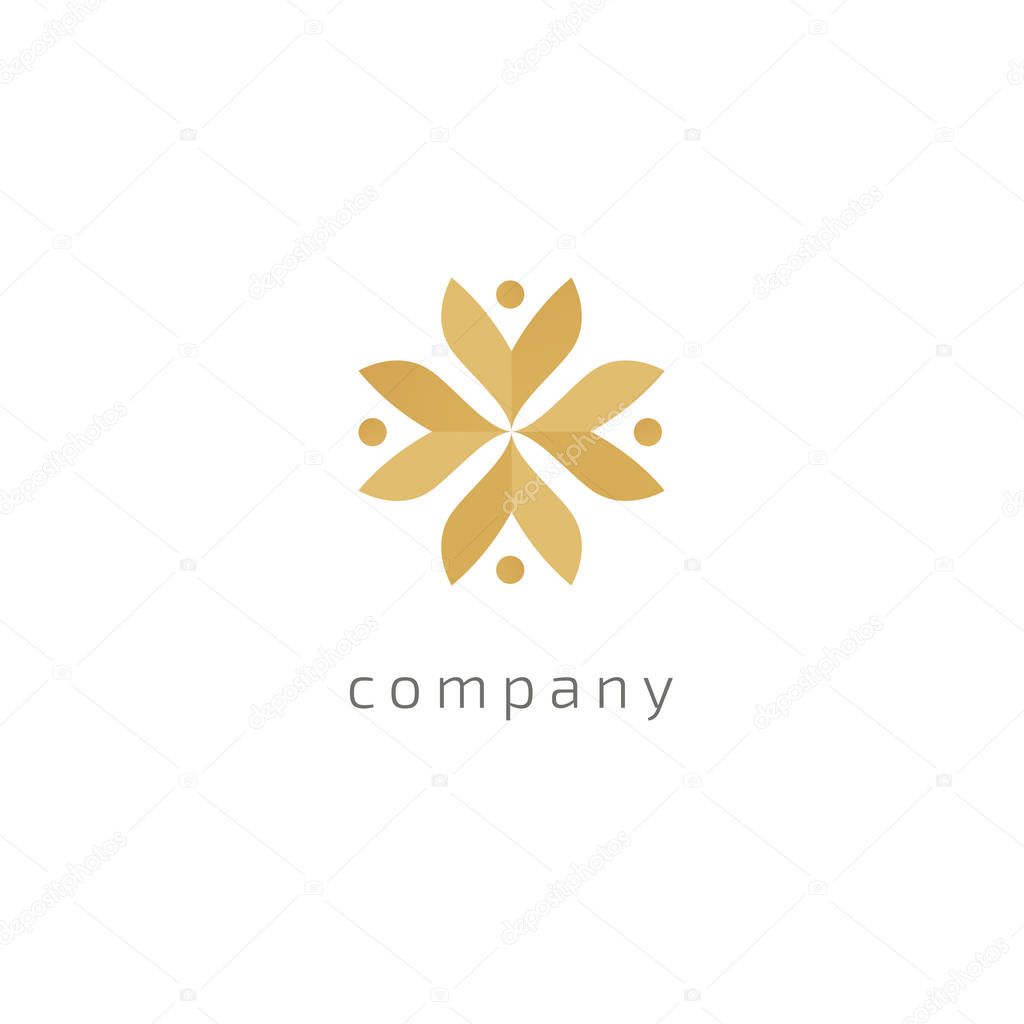Simple Line Art Ornate Design. Vintage geometric Vector Illustration.