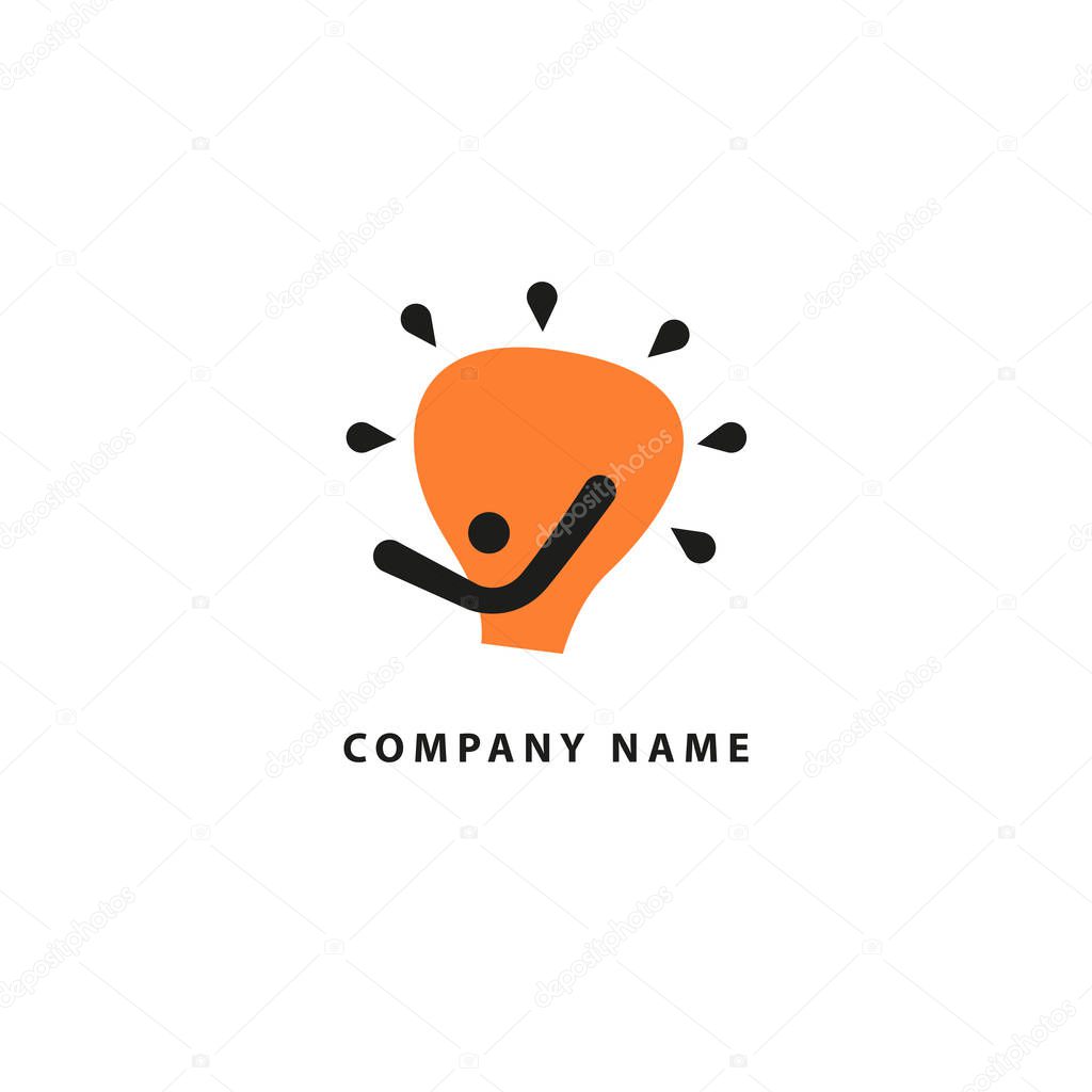 Vector illustration, Graphic Design Editable Design. Happy motivated people in colorful logo. Team web icon.