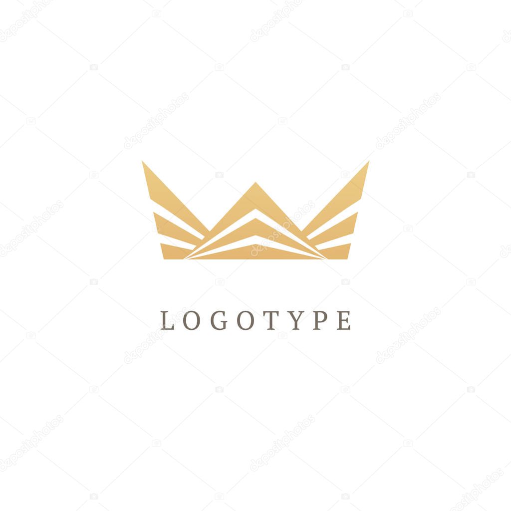 Emblem luxury beauty spa, cosmetics, jewelry, hotel, restaurant Elegant queen icon