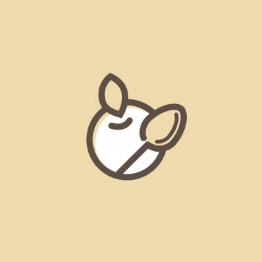 Soyut işareti, vektör logo, düzenlenebilir tasarım minimalist simgesi