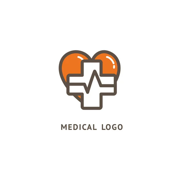 Logo Design Absztrakt Orvosi Vektor Sablon Ábrán Látható Tervezési Emblémát — Stock Vector