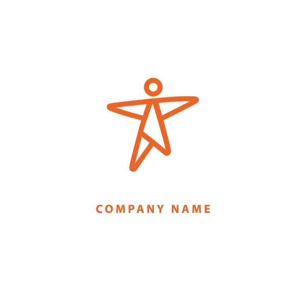 Sinal Abstrato Logotipo Vetorial Ícone Minimalista Design Editável — Vetor de Stock