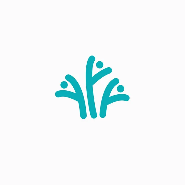 Streszczenie Znak Wektor Logo Ikona Minimalistyczny Edytowalnego Projektu — Wektor stockowy