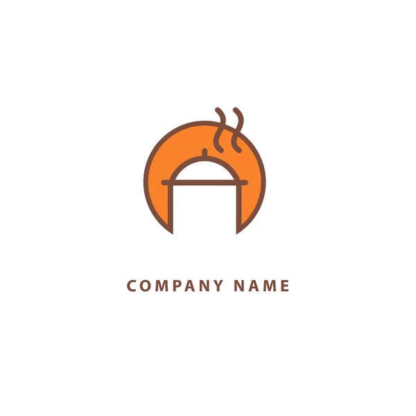 Αφηρημένο Σύμβολο Λογότυπο Φορέα Επεξεργάσιμο Design Icon Στη Μινιμαλιστική — Διανυσματικό Αρχείο