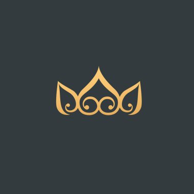 Soyut işareti, vektör logo, düzenlenebilir tasarım minimalist işareti. Vektör hisse senedi logosunu görmeniz gerekir. Zarif, sigorta primi ve Kraliyet logo tasarımını illüstrasyon.