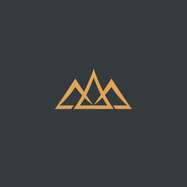 Soyut işareti, vektör logo, düzenlenebilir tasarım minimalist işareti. Vektör hisse senedi logosunu görmeniz gerekir. Zarif, sigorta primi ve Kraliyet logo tasarımını illüstrasyon.