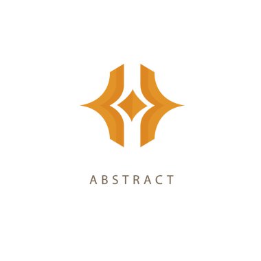 Soyut işareti, vektör logo, düzenlenebilir tasarım minimalist işareti. Vektör hisse senedi logosunu görmeniz gerekir. Zarif, sigorta primi ve Kraliyet logo tasarımını illüstrasyon.