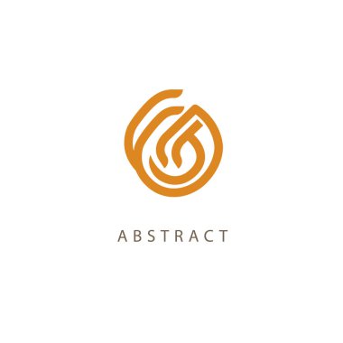 Soyut işareti, vektör logo, düzenlenebilir tasarım minimalist işareti. Vektör hisse senedi logosunu görmeniz gerekir. Zarif, sigorta primi ve Kraliyet logo tasarımını illüstrasyon.