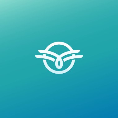 Soyut işareti, vektör logo, düzenlenebilir tasarım minimalist işareti. Vektör hisse senedi logosunu görmeniz gerekir. Zarif, sigorta primi ve Kraliyet logo tasarımını illüstrasyon.