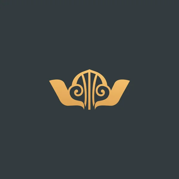 Streszczenie Znak Wektor Logotyp Znak Minimalistyczny Edytowalnego Projektu Wektor Logo — Wektor stockowy
