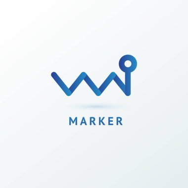 Soyut işareti, vektör logo, düzenlenebilir tasarım minimalist işareti. Vektör hisse senedi logosunu görmeniz gerekir. Zarif, sigorta primi ve Kraliyet logo tasarımını illüstrasyon.