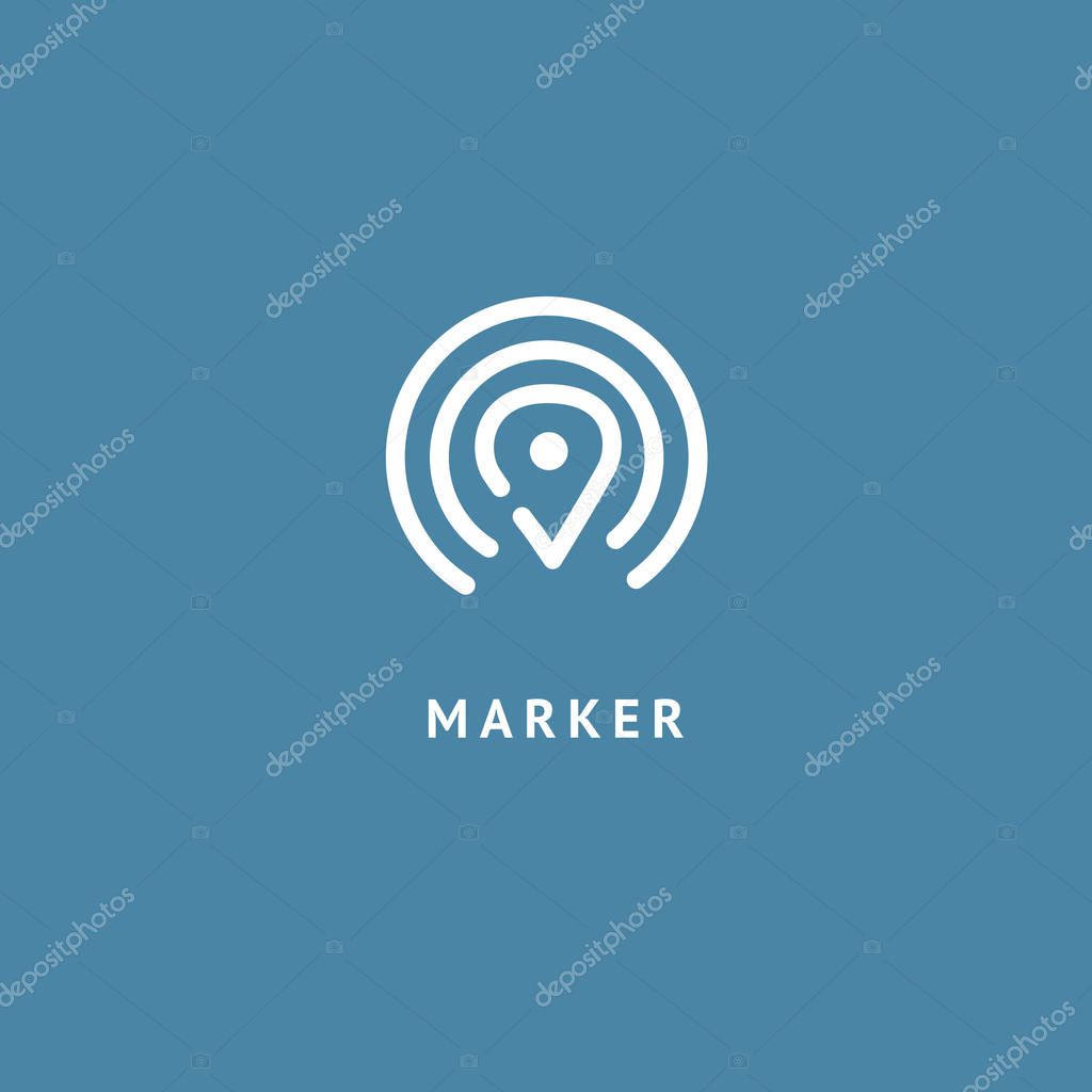 Abstract sign, vector logotype, editable design minimalist sign. Vector stock logo. Illustration design of elegant, premium and royal logotype.