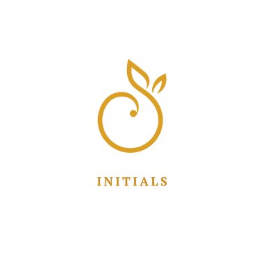 Soyut işareti, vektör logo, düzenlenebilir tasarım minimalist işareti. Vektör hisse senedi logosunu görmeniz gerekir. Zarif, sigorta primi ve Kraliyet logo tasarımını illüstrasyon.