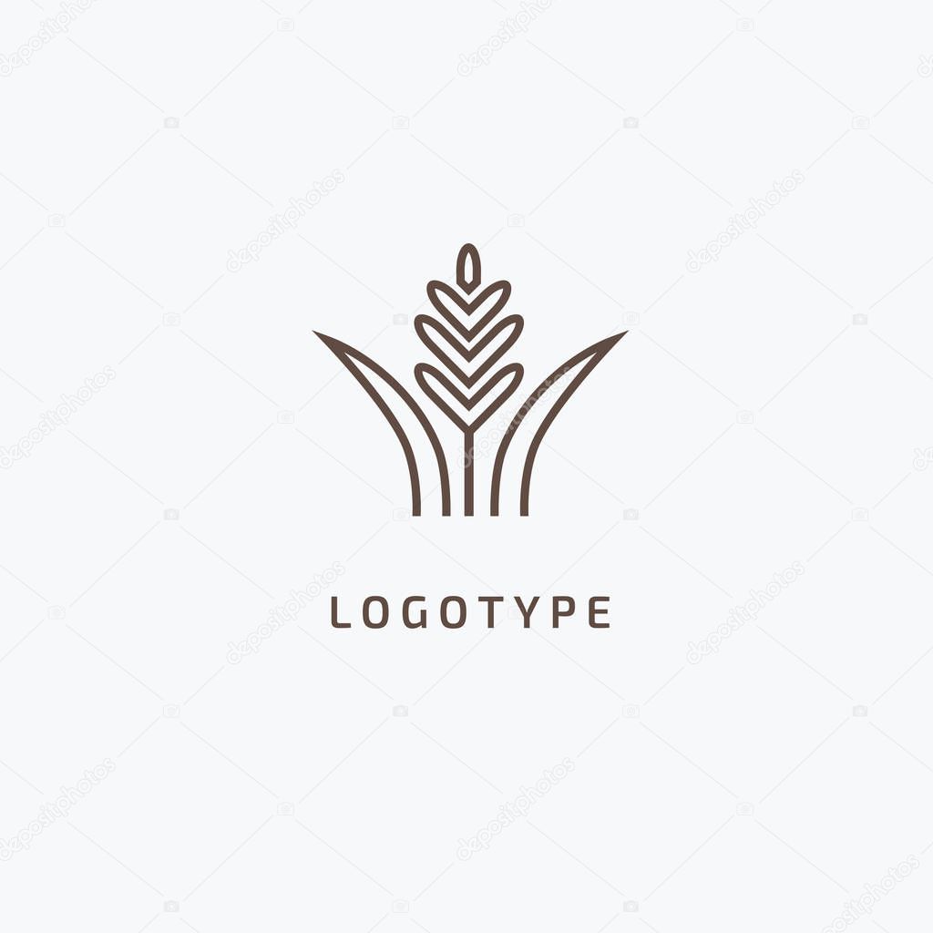 Abstract sign, vector logotype, editable design minimalist sign. Vector stock logo. Illustration design of elegant, premium and royal logotype.