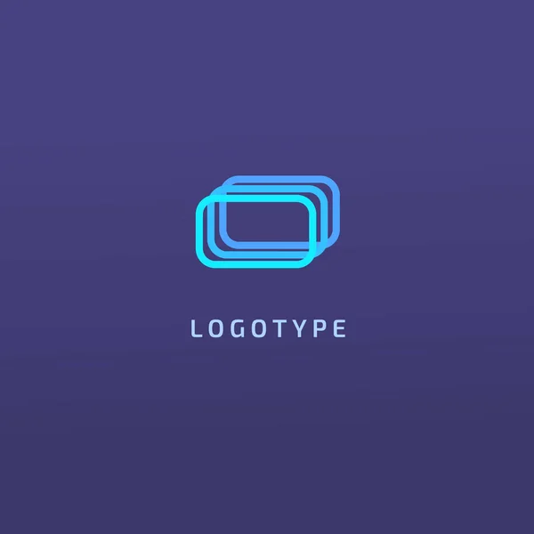 Signo Abstracto Logotipo Vectorial Signo Minimalista Diseño Editable Logo Stock — Vector de stock