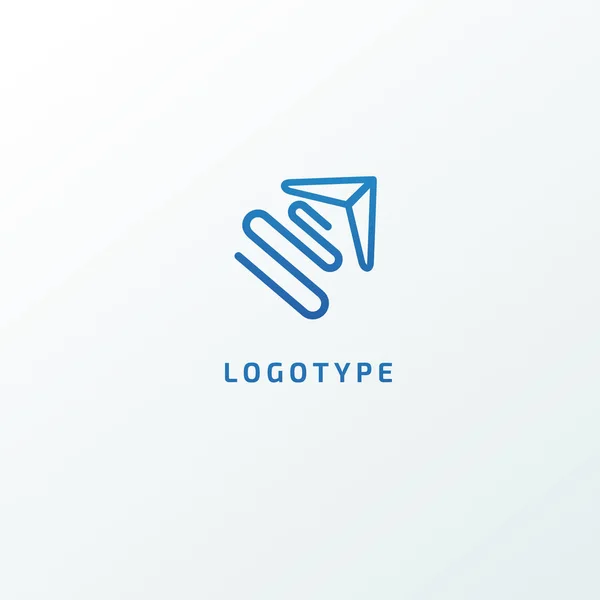 Segno Astratto Logotipo Vettoriale Design Modificabile Segno Minimalista Logo Stock — Vettoriale Stock