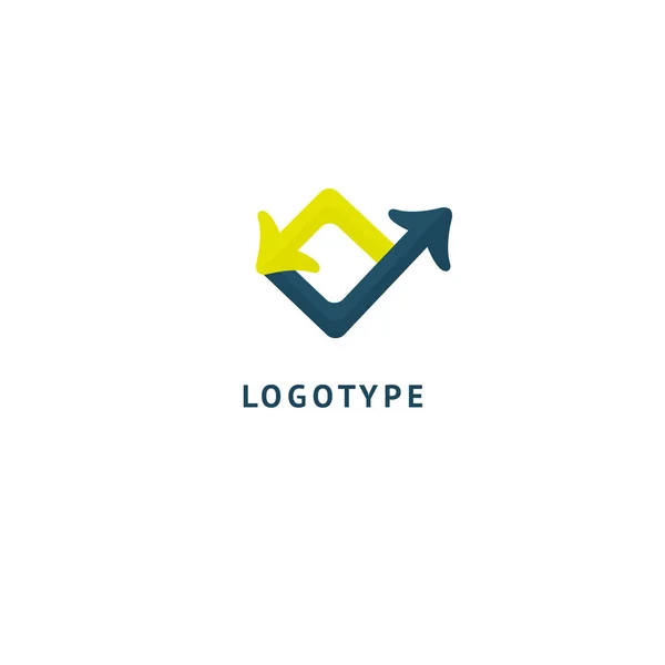 Segno Astratto Logotipo Vettoriale Design Modificabile Segno Minimalista Logo Stock — Vettoriale Stock