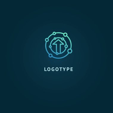Soyut işareti, vektör logo, düzenlenebilir tasarım minimalist işareti. Vektör hisse senedi logosunu görmeniz gerekir. Zarif, sigorta primi ve Kraliyet logo tasarımını illüstrasyon.