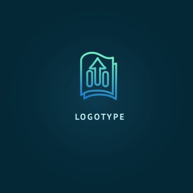 Soyut işareti, vektör logo, düzenlenebilir tasarım minimalist işareti. Vektör hisse senedi logosunu görmeniz gerekir. Geometrik, basit logo tasarımını illüstrasyon.