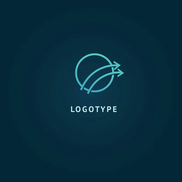 Signe Abstrait Logotype Vectoriel Design Modifiable Signe Minimaliste Logo Vectoriel — Image vectorielle