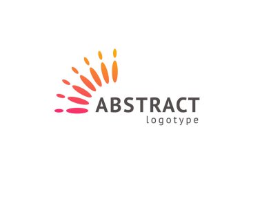 Soyut vetor logo vektör tasarımı. İş, internet iletişim şirketi, dijital ajans, pazarlama için imzalayın. Modern dekoratif geometrik simge.