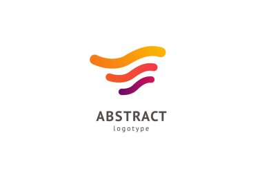 Soyut vetor logo vektör tasarımı. İş, internet iletişim şirketi, dijital ajans, pazarlama için imzalayın. Modern dekoratif geometrik simge.