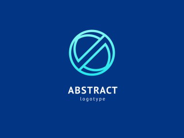 Soyut vetor logo vektör tasarımı. İş, internet iletişim şirketi, dijital ajans, pazarlama için imzalayın. Modern dekoratif geometrik simge.