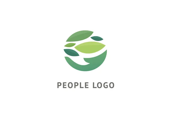 Soyut Doğa Logosu Simgesi Vektör Tasarımı Sağlıklı Eko Gıda Ekoloji — Stok Vektör