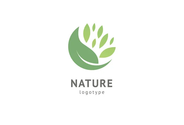 Abstrakte Natur Logo Icon Vektor Design. gesunde ökologische Lebensmittel, Ökologie, Wellness, Wirtschaft, Ernährung, Yoga, Umwelt Tag Vektor-Logo. editierbares Design. Fitness-Ikone. — Stockvektor