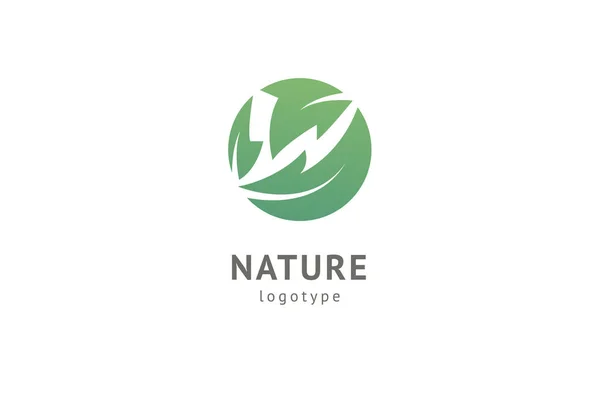 Abstrakte Natur Logo Icon Vektor Design. gesunde ökologische Lebensmittel, Ökologie, Wellness, Wirtschaft, Ernährung, Yoga, Umwelt Tag Vektor-Logo. editierbares Design. Fitness-Ikone. — Stockvektor