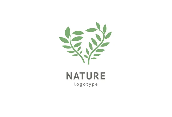 Abstrakt natur logotyp ikon vektor design. Hälsosam ekologisk mat, ekologi, Spa, Business, diet, yoga, miljö dag vektor logotyp. Redigerbar design. Fitness Web ikon. — Stock vektor