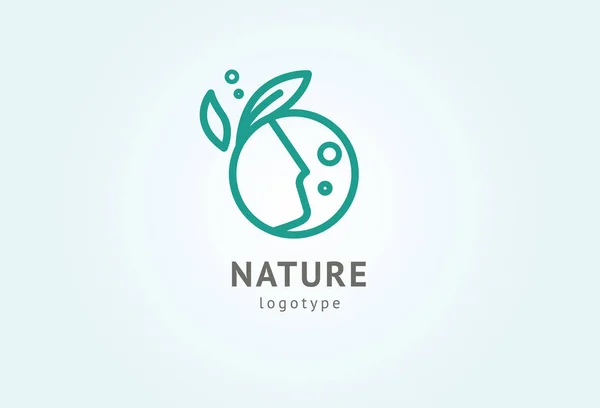 Abstract nature logo icon vector design. Healthy eco food, ecology, spa, business, diet , yoga, Environment day vector logo. Editable Design. Fitness web icon. — Stock Vector