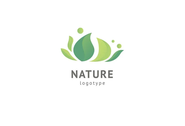 Abstrakte Natur Logo Icon Vektor Design. gesunde ökologische Lebensmittel, Ökologie, Wellness, Wirtschaft, Ernährung, Yoga, Umwelt Tag Vektor-Logo. editierbares Design. Fitness-Ikone. — Stockvektor