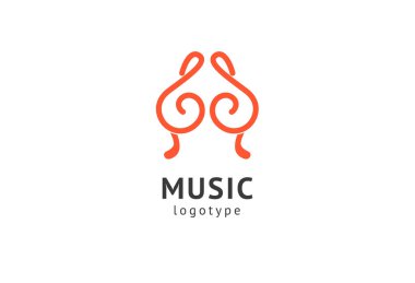 Vektör illüstrasyon, Grafik Tasarım tiz clef logotype. Soyut müzik simgesi vektör tasarımı. Ses kayıt stüdyosu, gece partisi. Müzik Okulu, disko, vokal kursu, besteci, şarkıcı vektör logosu.
