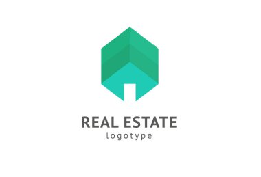Soyut emlakçı logosu vektör tasarımı. Kira, emlak vektör logosu satışı, ev temizliği, ev güvenliği, emlak müzayedesi. Vektör oluşturma logosu kavramı.