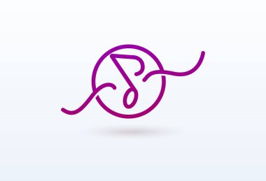 Vektör illüstrasyonu, Grafik Tasarım Not web logosu. Soyut müzik logosu vektör tasarımı. Ses kayıt stüdyosu, gece partisi. Müzik okulu, disko, vokal kursu, besteci, şarkıcı vektör logosu.