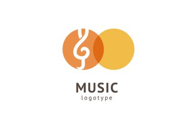 Vektör illüstrasyon, Grafik Tasarım tiz clef logotype. Soyut müzik simgesi vektör tasarımı. Ses kayıt stüdyosu, gece partisi. Müzik Okulu, disko, vokal kursu, besteci, şarkıcı vektör logosu.