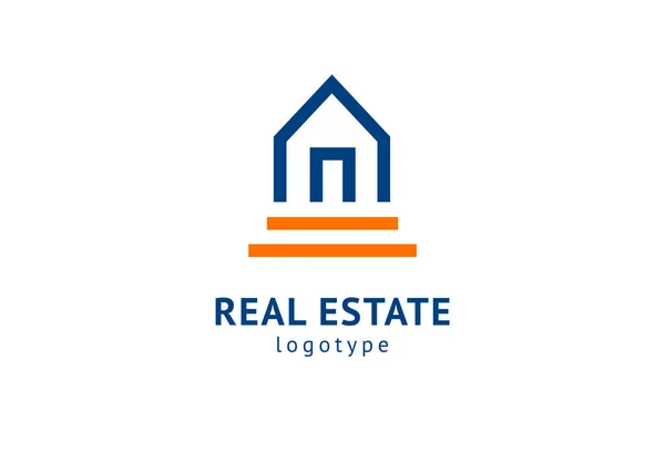 Abstract real estate agent logo icon vector design. Rent, sale of real estate vector logo, House cleaning, home security, real estate auction. Vector building logo concept. — Stock Vector