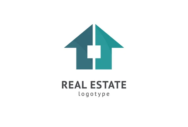 Résumé agent immobilier logo icône vectoriel design. Loyer, vente de logo vectoriel immobilier, nettoyage de maison, sécurité de la maison, vente aux enchères immobilières. Vecteur bâtiment logo concept. — Image vectorielle