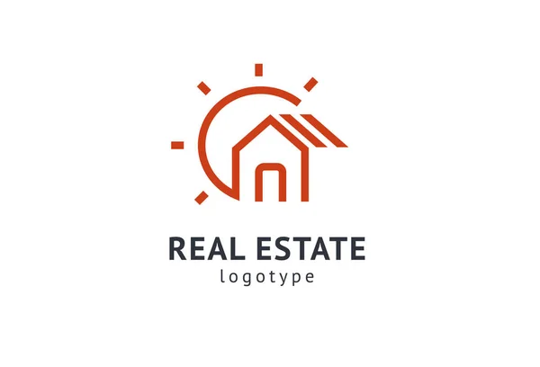 Abstract real estate agent logo icon vector design. Rent, sale of real estate vector logo, House cleaning, home security, real estate auction. Vector building logo concept. — Stock Vector