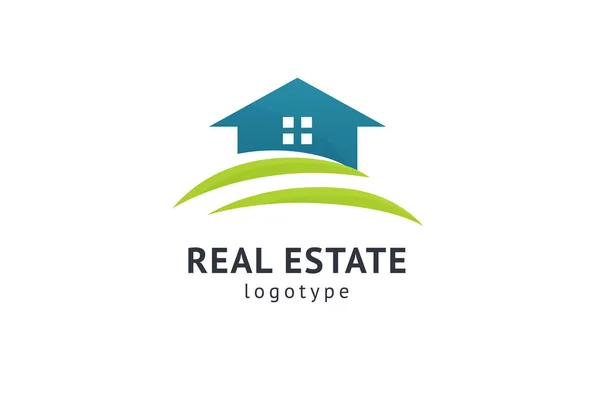 Abstract real estate agent logo icon vector design. Rent, sale of real estate vector logo, House cleaning, home security, real estate auction. Vector building logo concept. — Stock Vector