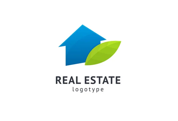 Abstract real estate agent logo icon vector design. Rent, sale of real estate vector logo, House cleaning, home security, real estate auction, grass cutting. Vector building logo concept. — Stock Vector