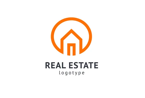 Abstract real estate agent logo icon vector design. Rent, sale of real estate vector logo, House cleaning, home security, real estate auction. Vector building logo concept. — Stock Vector