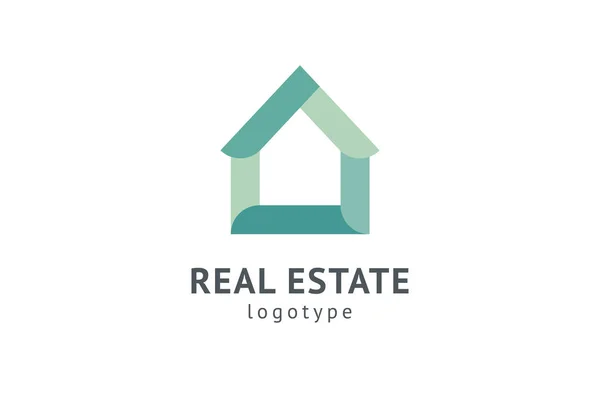 Abstract real estate agent logo icon vector design. Rent, sale of real estate vector logo, House cleaning, home security, real estate auction. Vector building logo concept. — Stock Vector